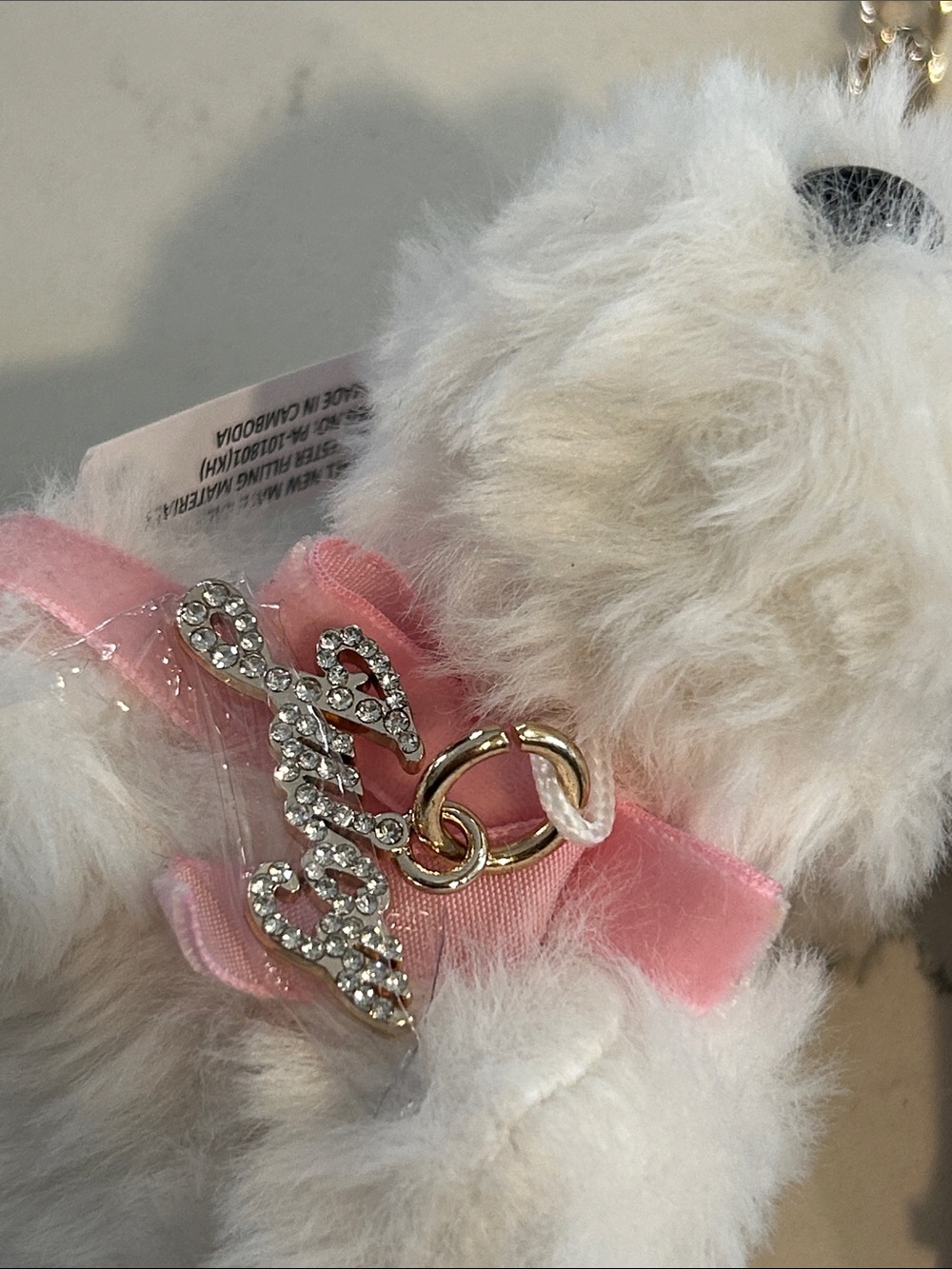 Juicy Couture Burgundy Wallet with Fuzzy Plush Charm with Juicy Tag - Picture 2 of 10